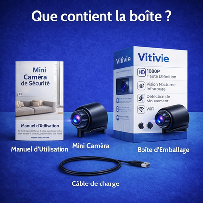 Mini Caméra de Sécurité Full HD 4K UltraVision™