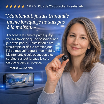 Mini Caméra de Sécurité Full HD 4K UltraVision™
