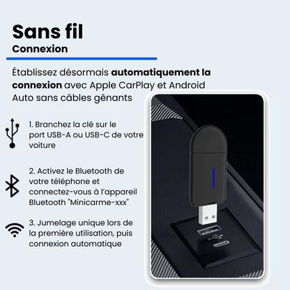 Mini clé CarPlay 2-en-1